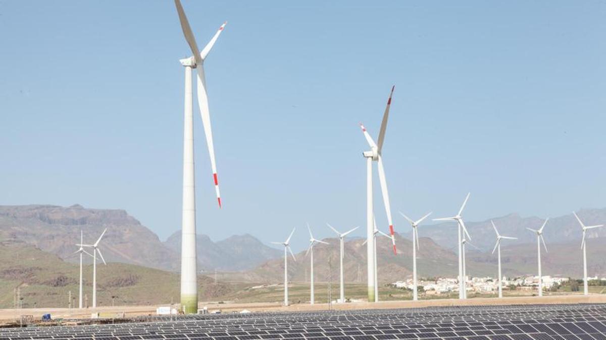 Complejo de energías renovables Ecoener en Gran Canaria.