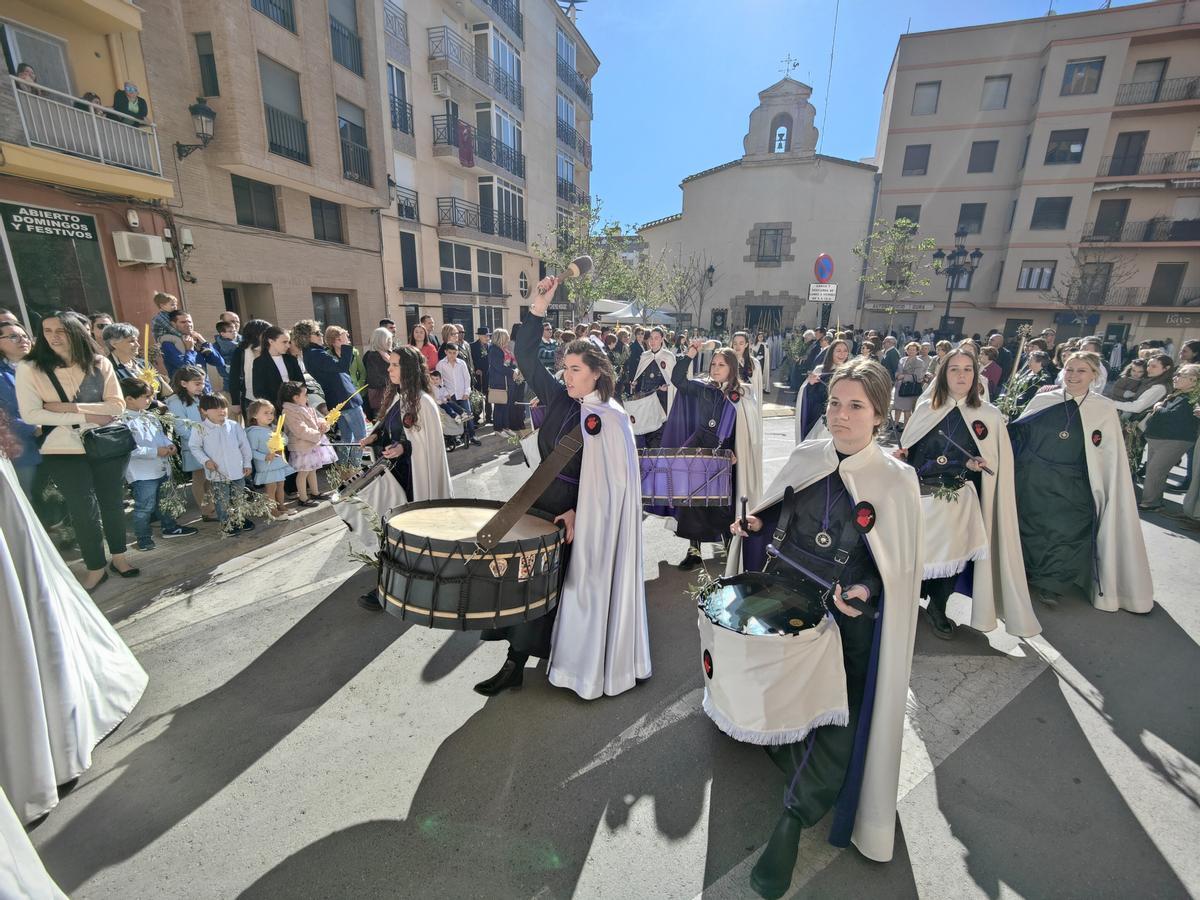 En la procesión de Ramos salieron las cuatro cofradías locales.