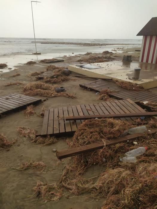 Daños por el temporal en El Campello