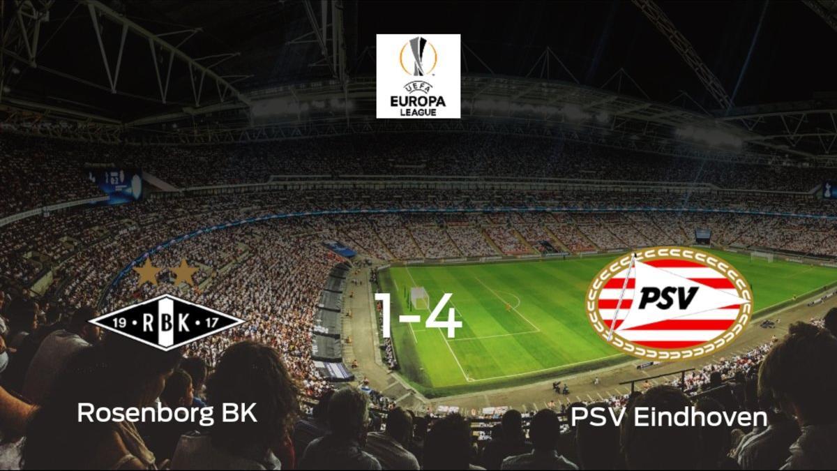 Goleada del PSV en el estadio del Rosenborg (1-4)