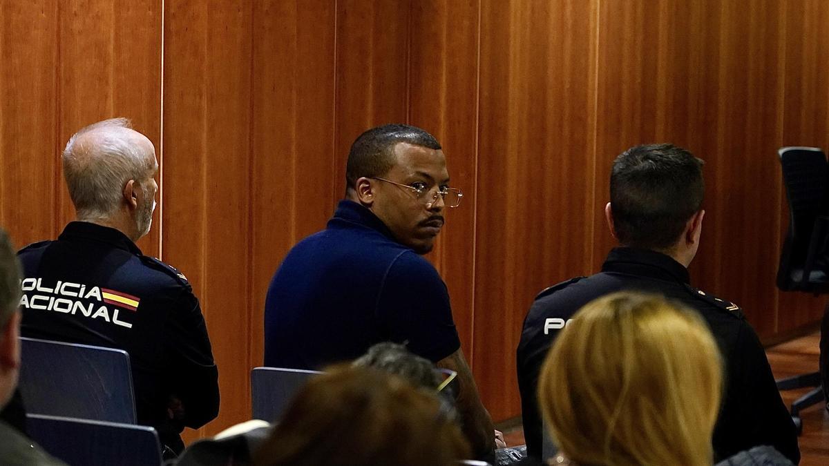 El Melillero, durante el juicio.