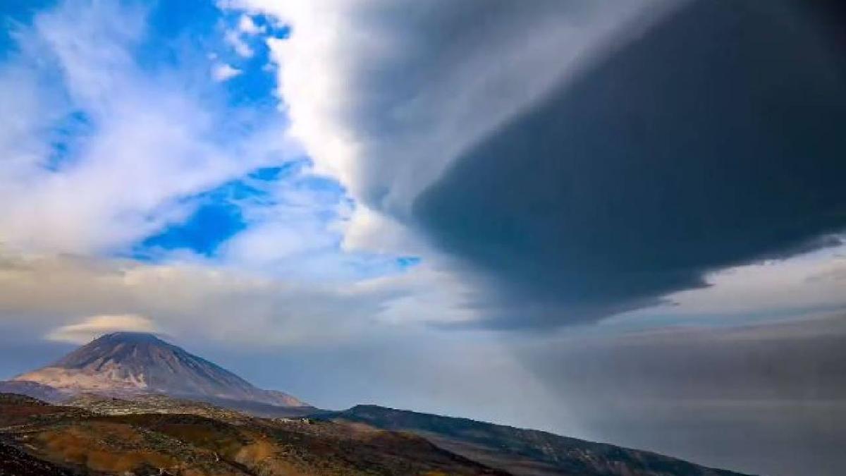 Timelapse de nubes 'danzando' junto al Teide