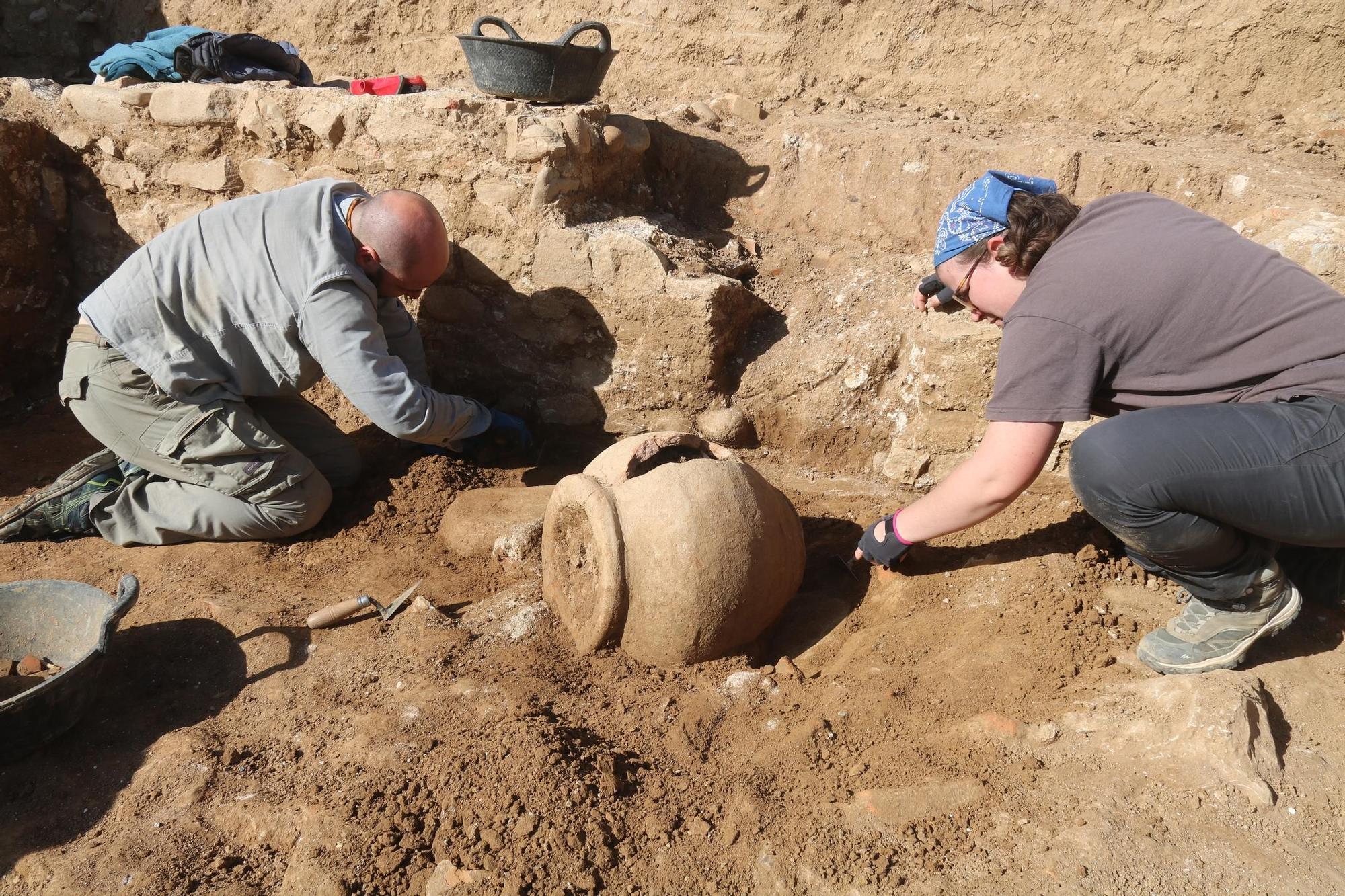 Els arqueòlegs descobreixen una zona vinculada a la producció d'oli a la vil·la romana de Sarrià de Ter