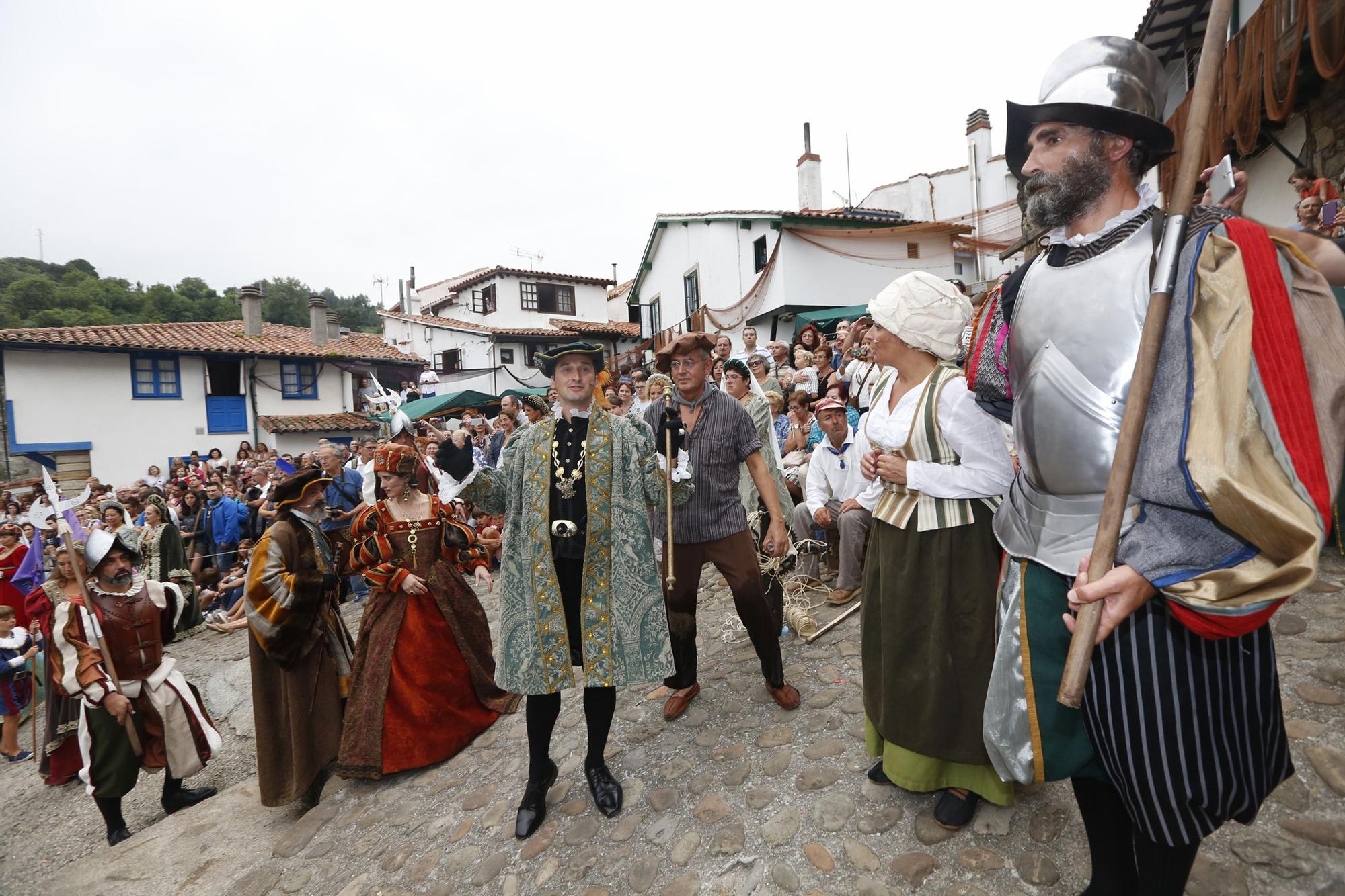 El desembarco de Carlos V en Tazones, así es la gran recreación histórica de Villaviciosa