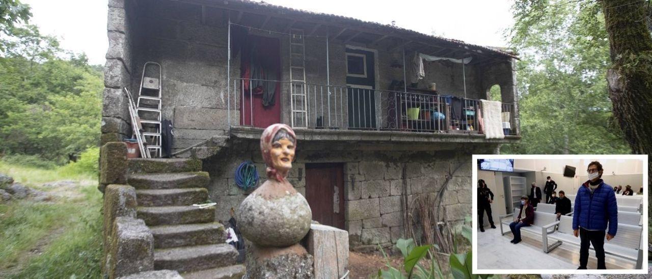 Los líderes de resistencia galega vivían se ocultaban en una vivienda de Fornelos de Montes. RICARDO GROBAS / J.J. GUILLÉN