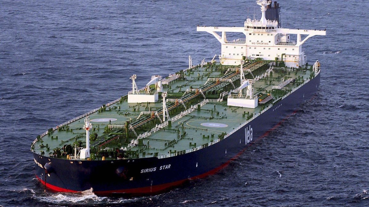 Un petrolero en aguas del Pacífico
