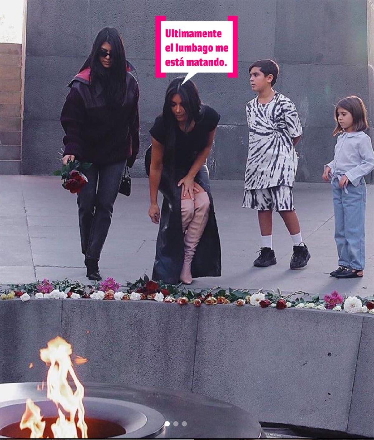 Kim, Kourtney estuvieron muy emocionadas conociendo más de sus raíces y visitaron el  'Armenian Genocide Museum'