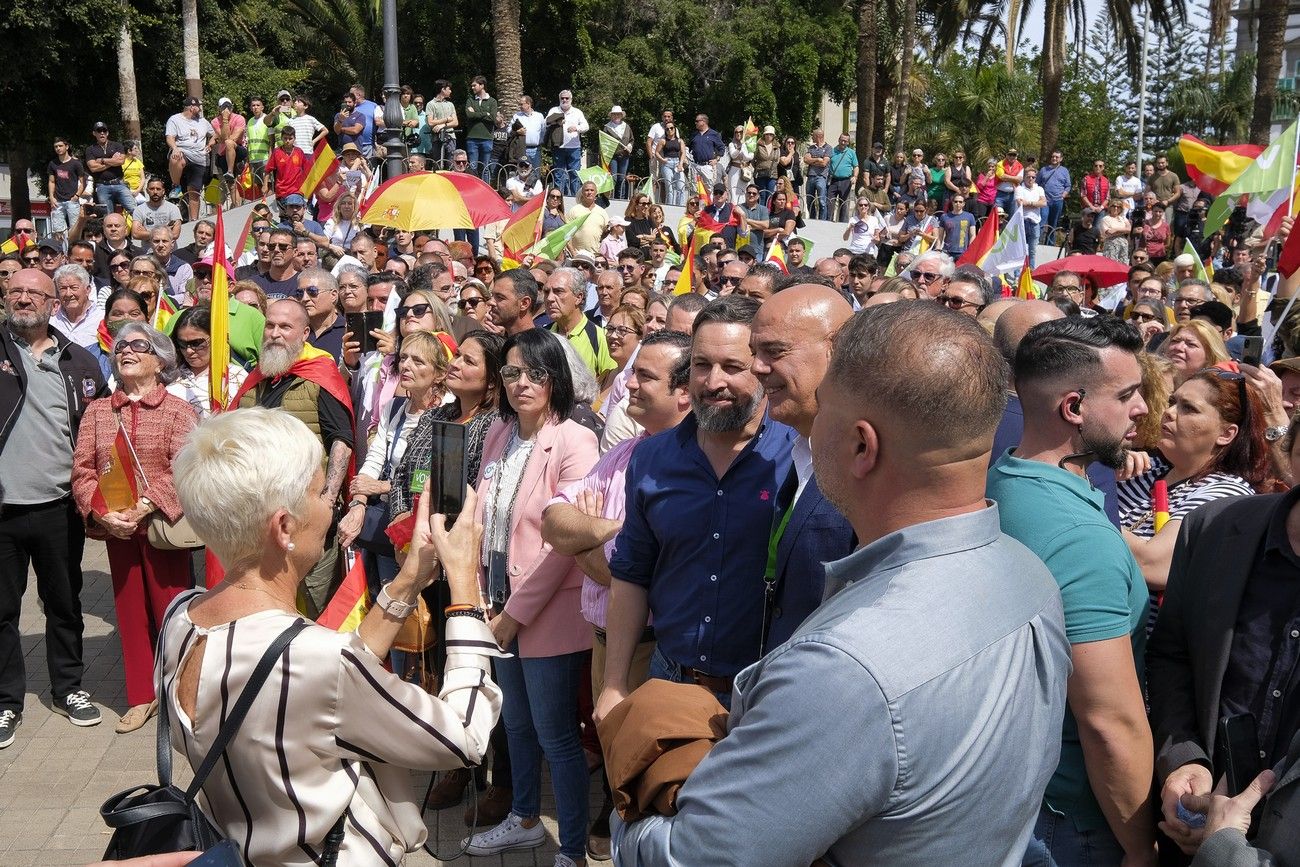 Mitin del presidente de VOX, Santiago Abascal, en Las Palmas de Gran Canaria