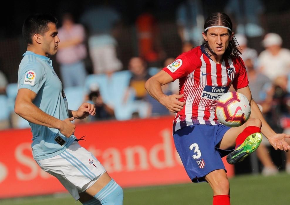 Intensidad a flor de piel en el duelo entre celestes y rojiblancos en el estadio de Balaídos.