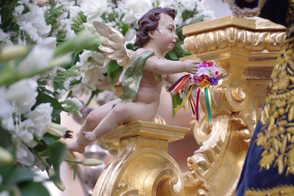 Procesión de la Santa Cruz Torre del Ángel de Salesianos en Málaga