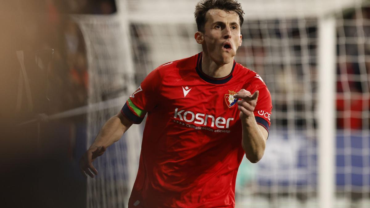 Ante Budimir, tras conseguir un gol