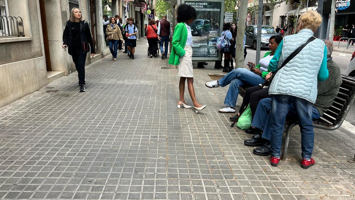 Trabajadores del centro de Sabadell en la calle
