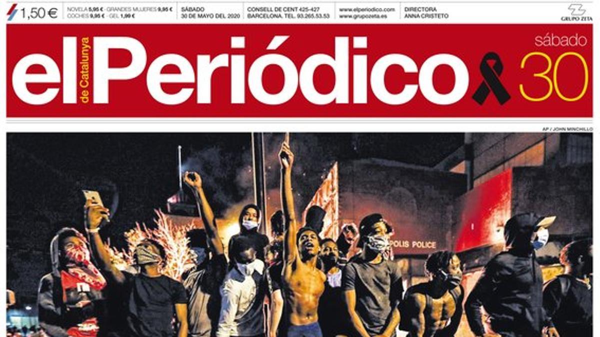 La portada de EL PERIÓDICO del 30 de mayo del 2020