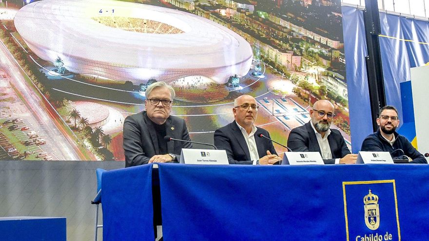 Presentación del proyecto ganador para la ampliación del Estadio de Gran Canaria