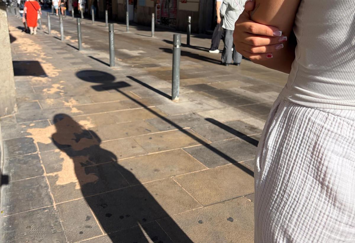 La víctima de la violación de Igualada, durante la entrevista con EL PERIÓDICO.