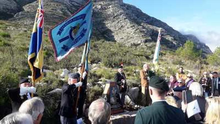 El acto de homenaje que realizaron el pasado 5 de diciembre los veteranos de la Real Fuerza Aérea Británica.