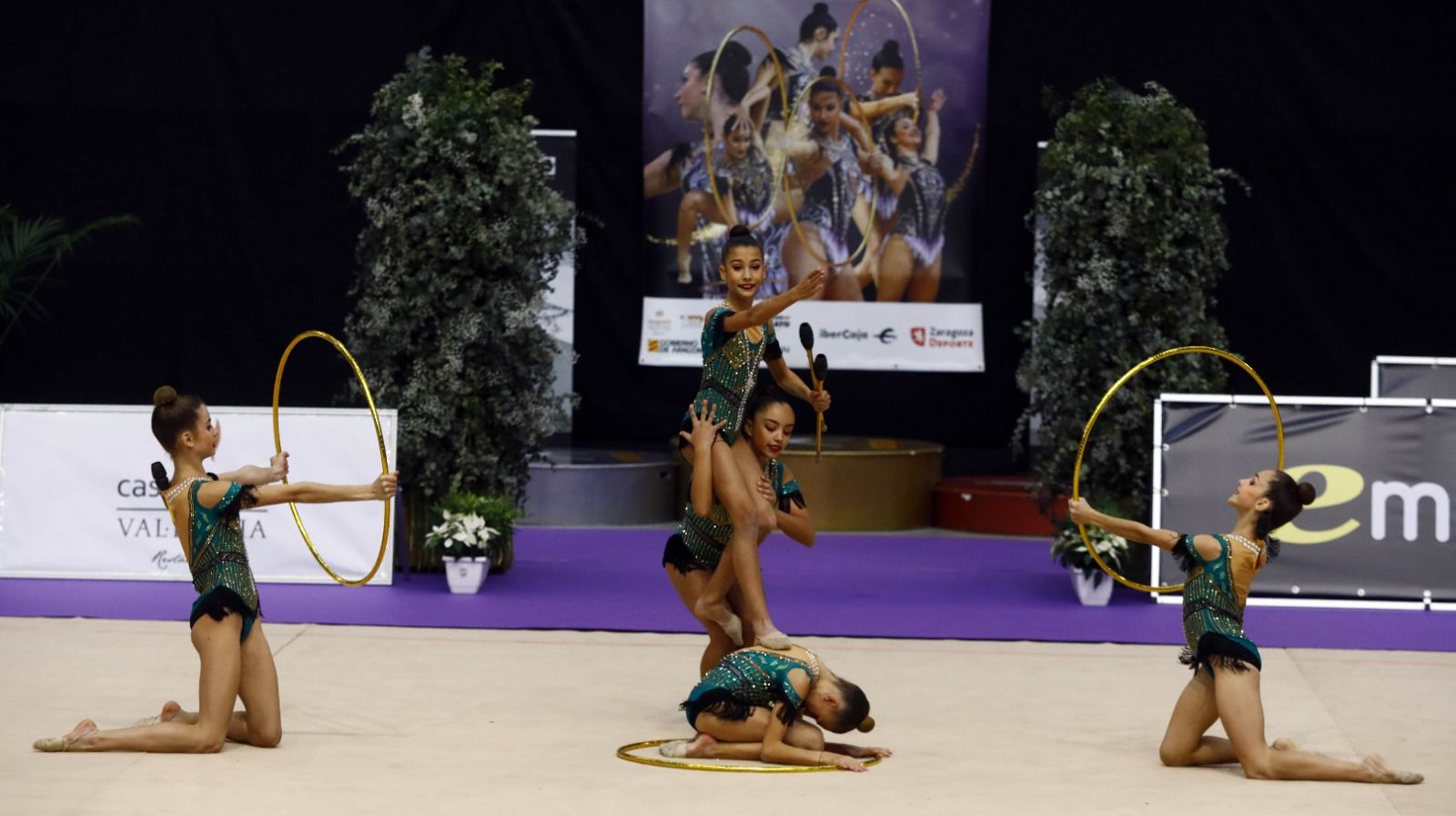 En imágenes | La mejor gimnasia rítmica de España se cita en Zaragoza