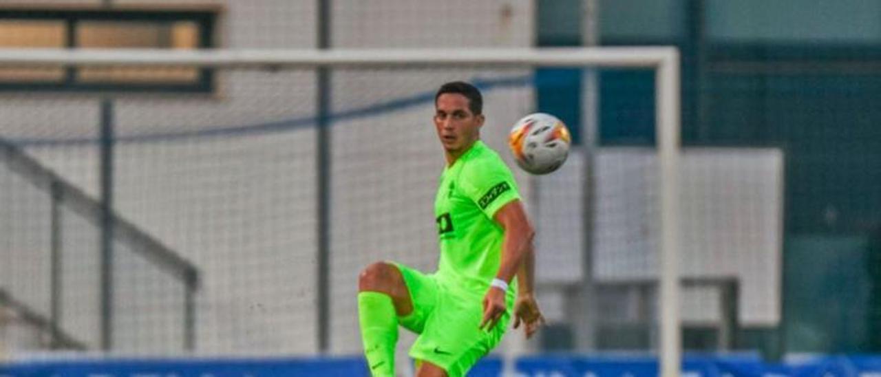 Iván Marcone, durante el partido amistoso disputado este fin de semana contra el Zaragoza, en Pinatar Arena. | SONIA ARCOS/ECF