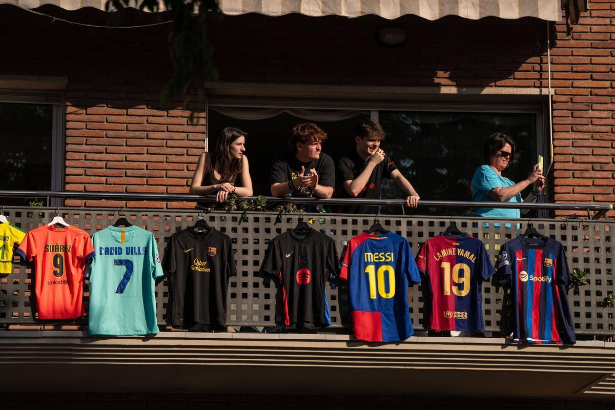  La rúa del Barça por las calles de Barcelona 