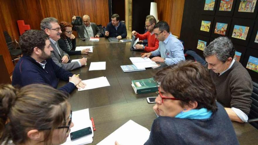 Reunión del Consello Económico y Social del pasado martes. // Gustavo Santos