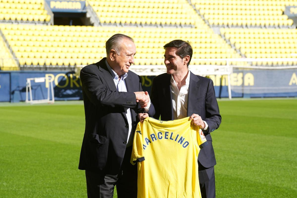 Marcelino, el día de su presentación como entrenador del Villarreal.