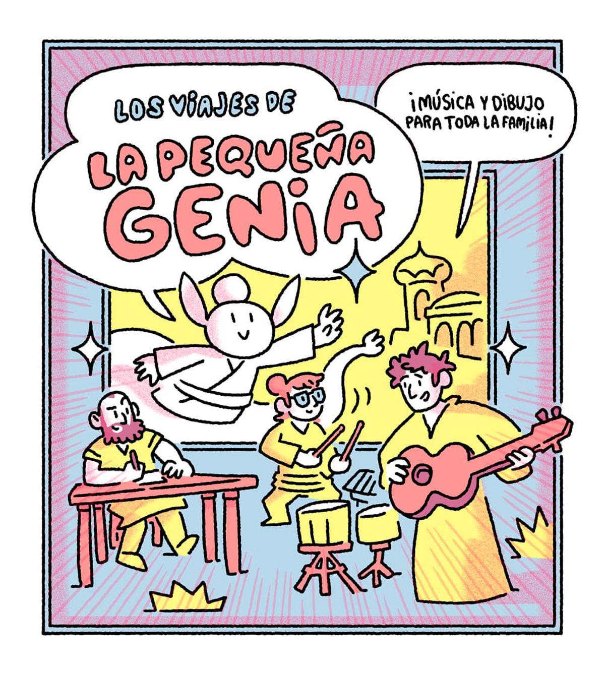 “Los viajes de la Pequeña Genia”, un espectáculo inspirado en el cómic “La Pequeña Genia y la partida de shatranj” de Álvaro Ortiz.