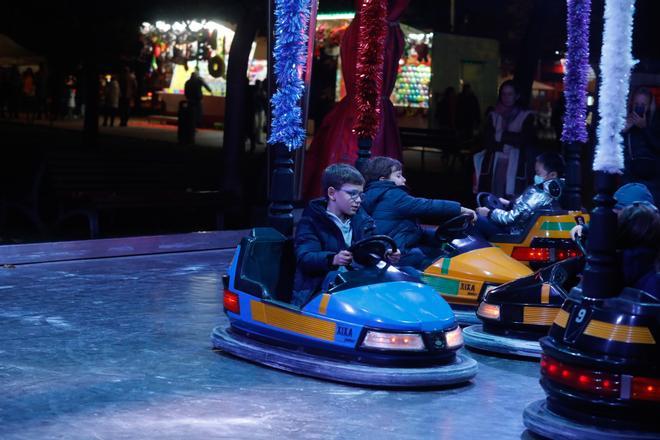 Las atracciones navideñas en la pista de La Exposición