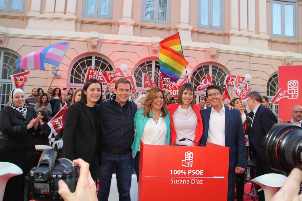 Mitin de Susana Díaz en la Casa de la Cultura de Xàtiva