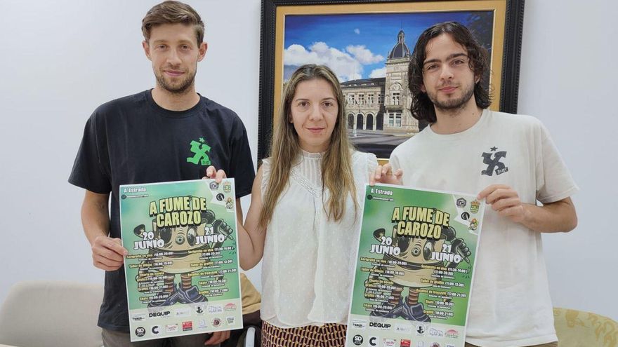 Seek y Poke, junto
a Lucía Seoane. | S. P.