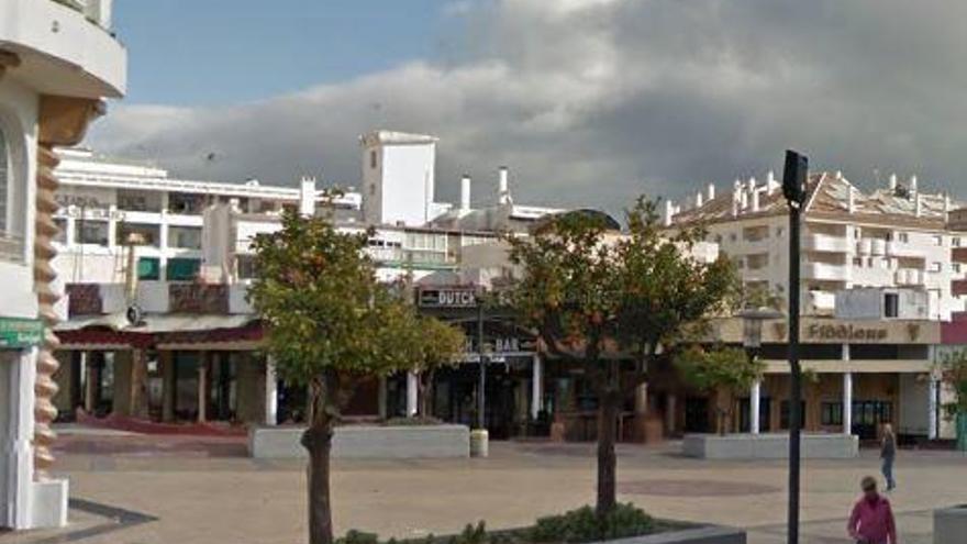 Plaza Solymar, en Benalmádena.