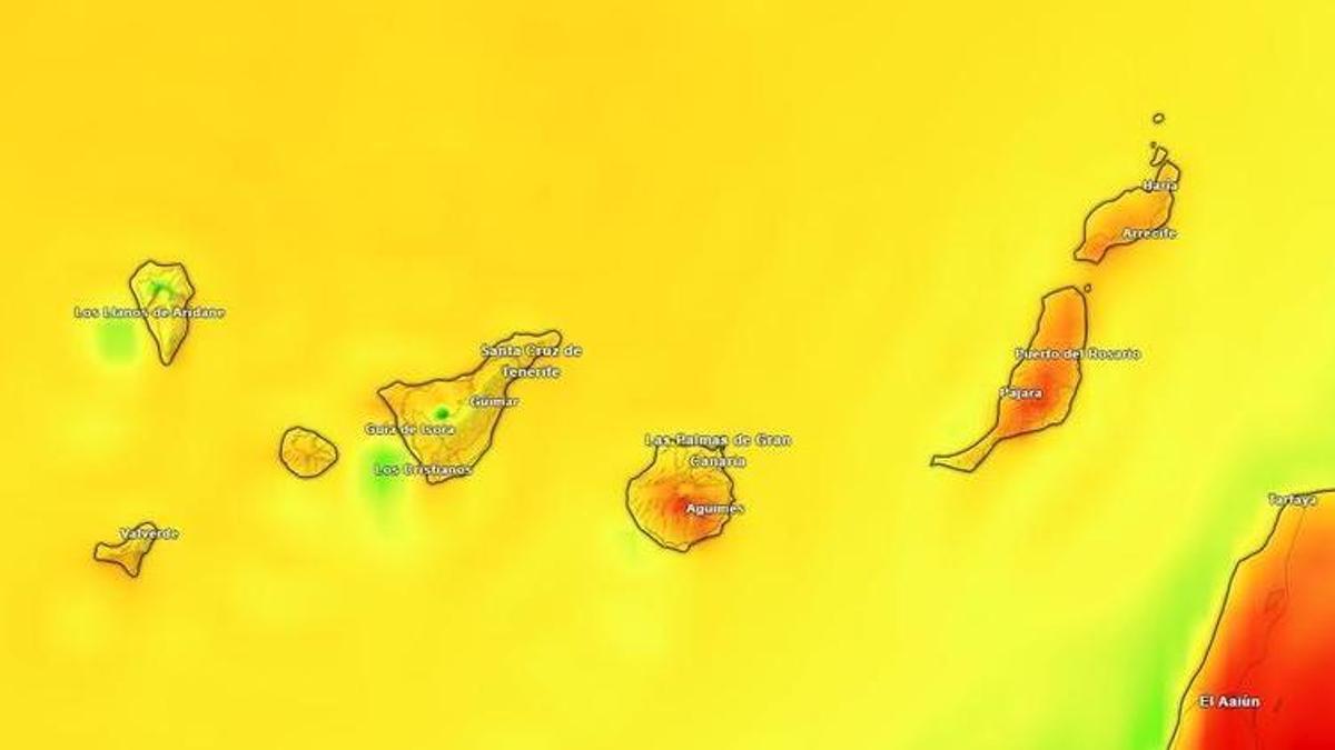 Previsión de temperatura de este martes
