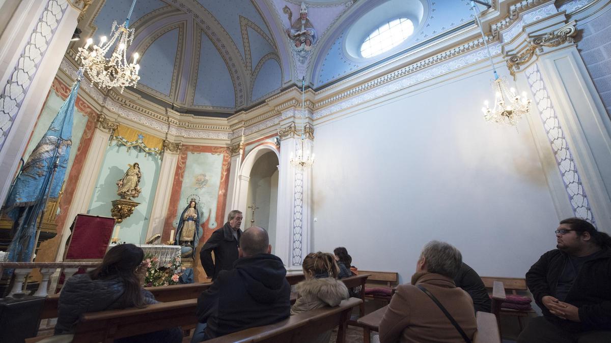 Visita guiada a la capella dels Favets en una edició passada dels actes per celebrar la festivitat de la Immaculada Concepció
