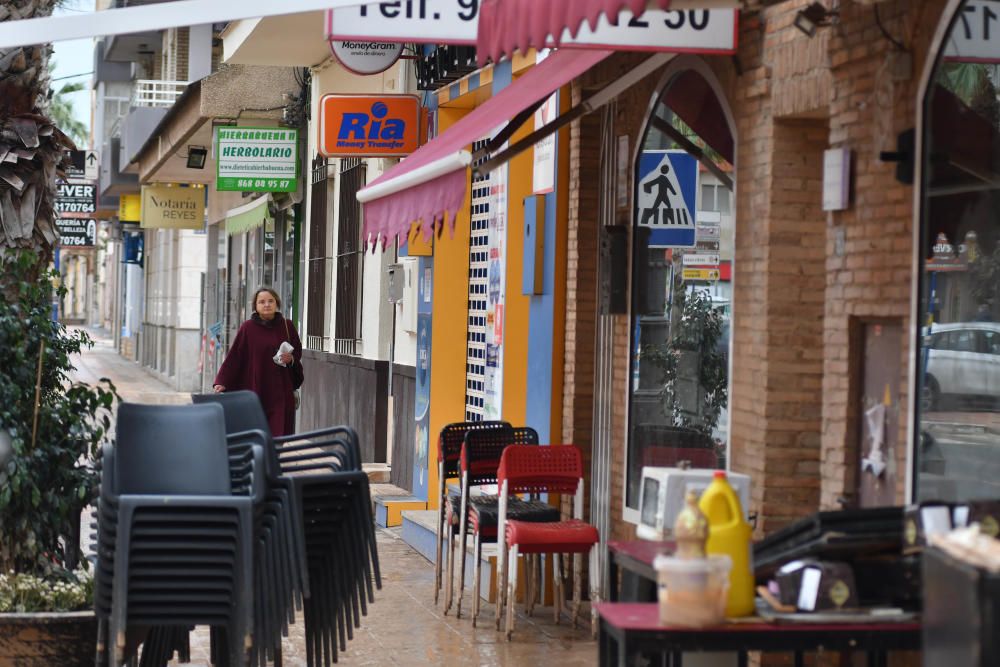 Los Alcázares vuelve poco a poco a la normalidad tras el paso de la nueva DANA