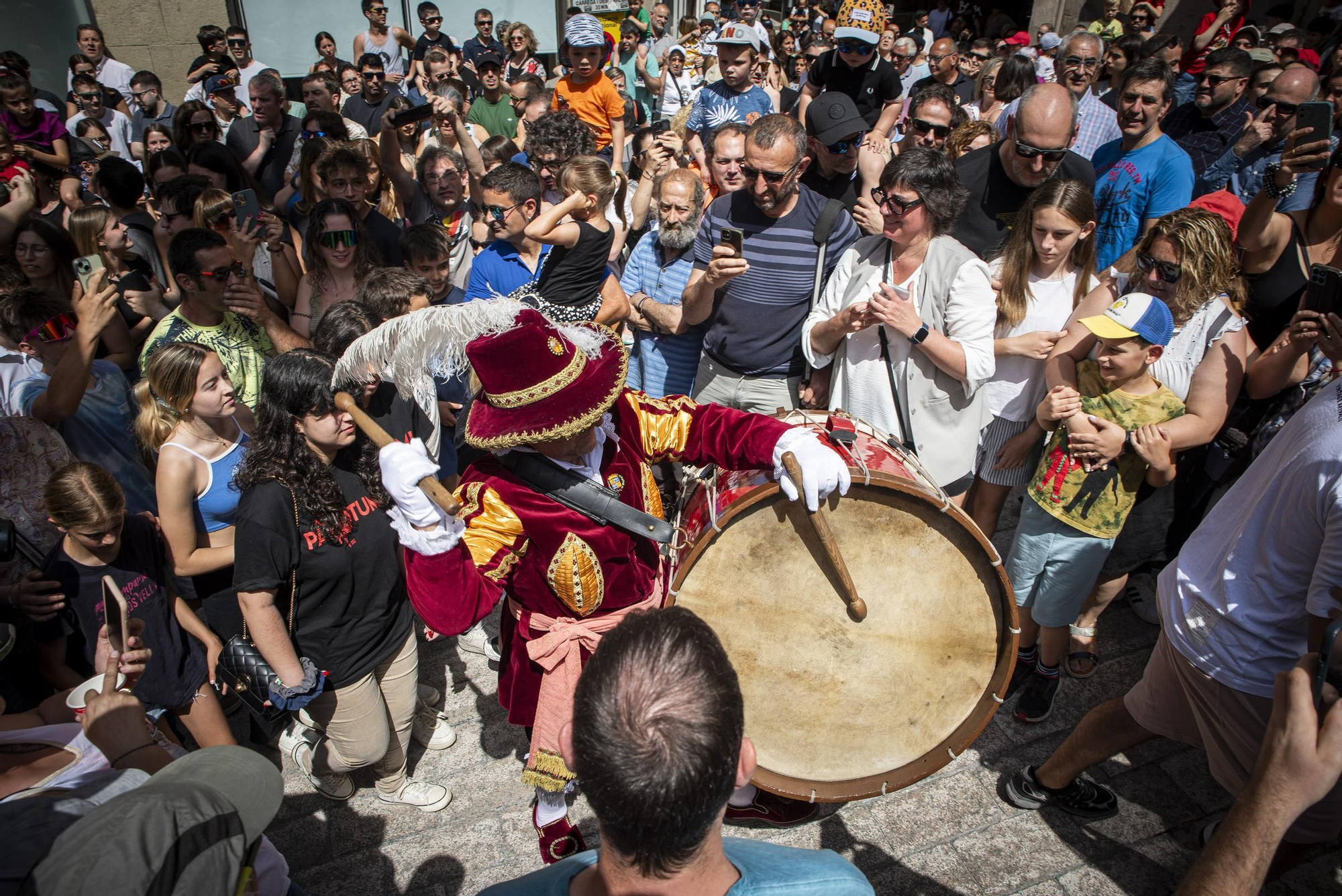 Ple de Patum i cercavila del Tabal a Berga
