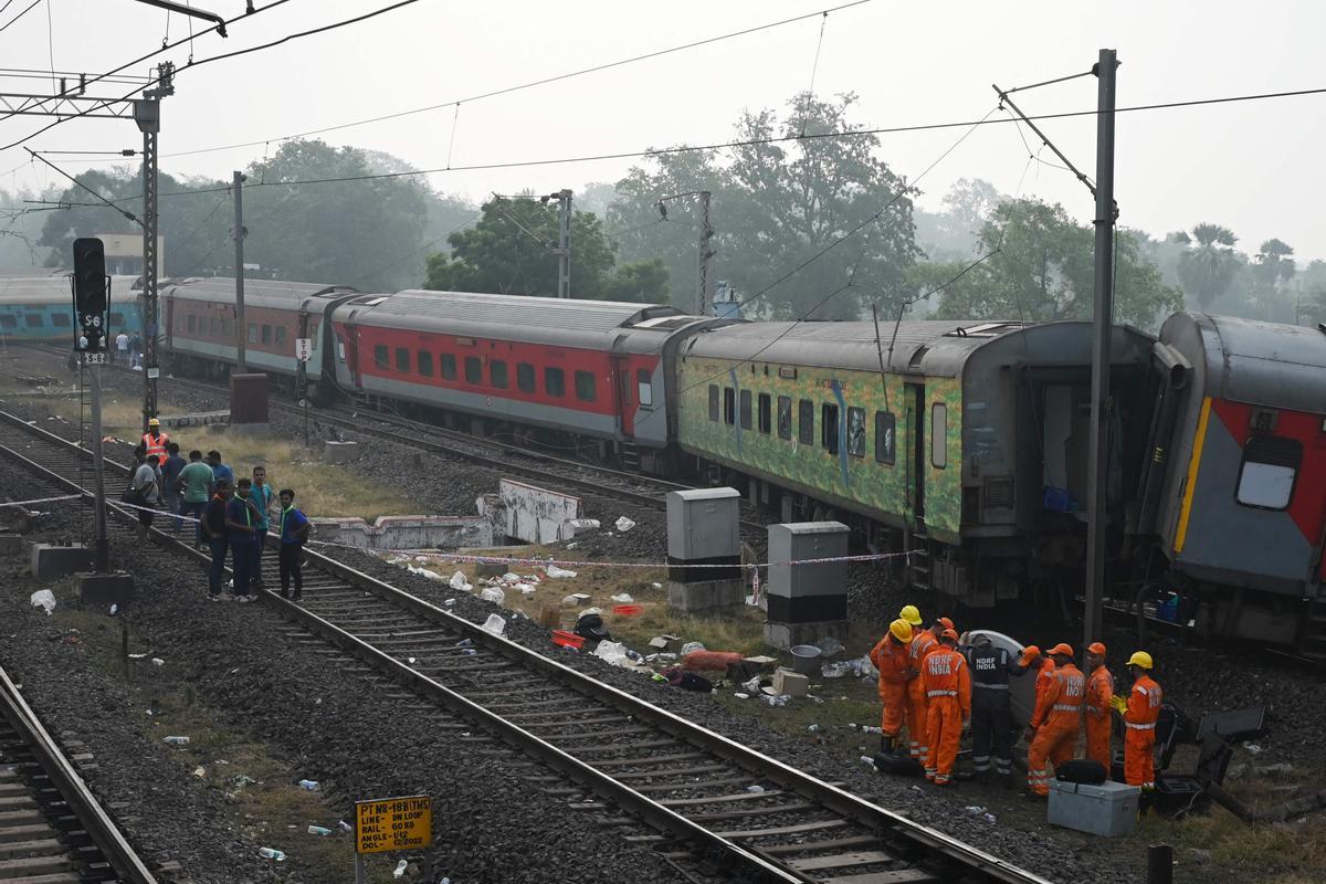 Accidente mortal de tren en la India