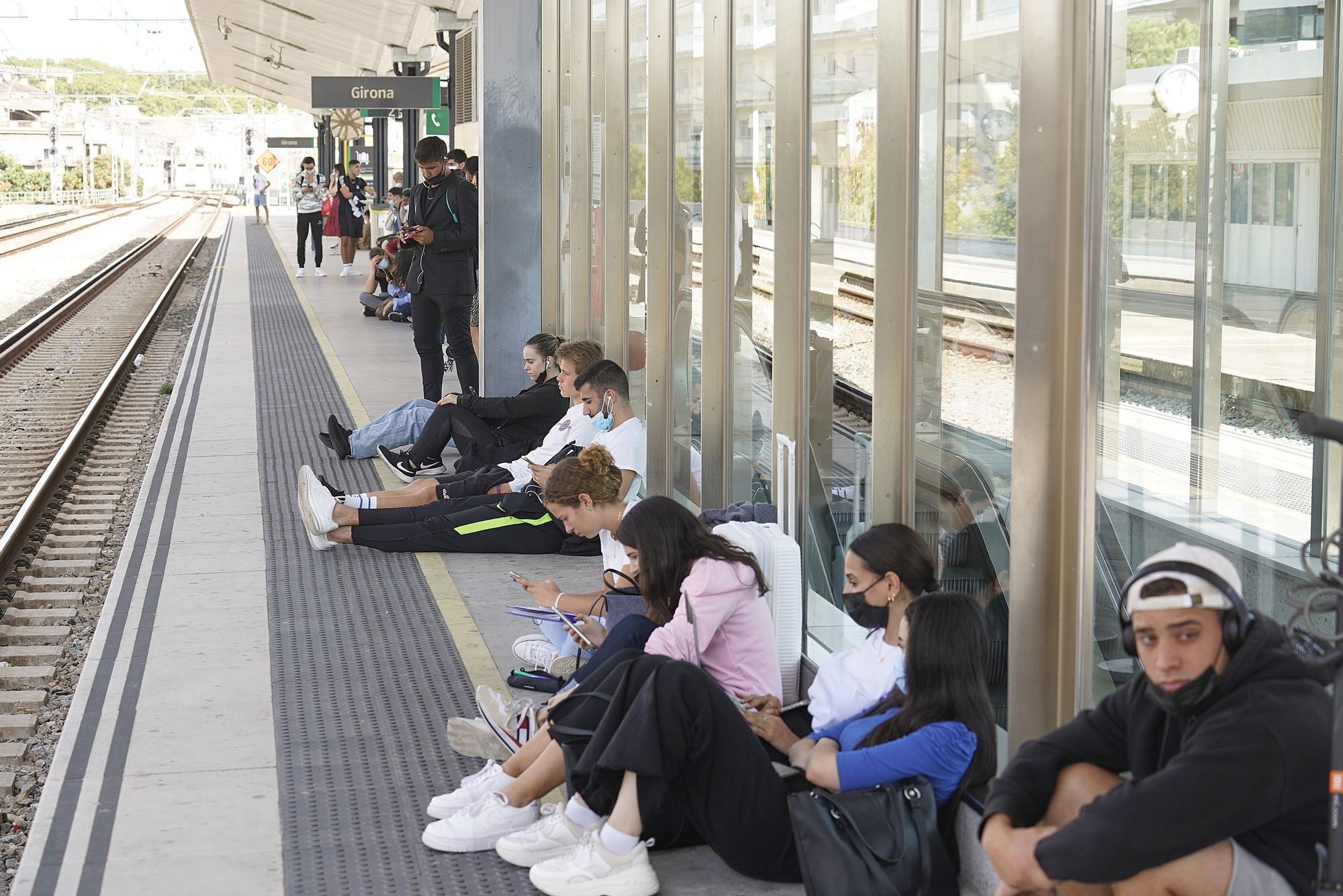 La vaga de Renfe porta el caos ferroviari a Girona