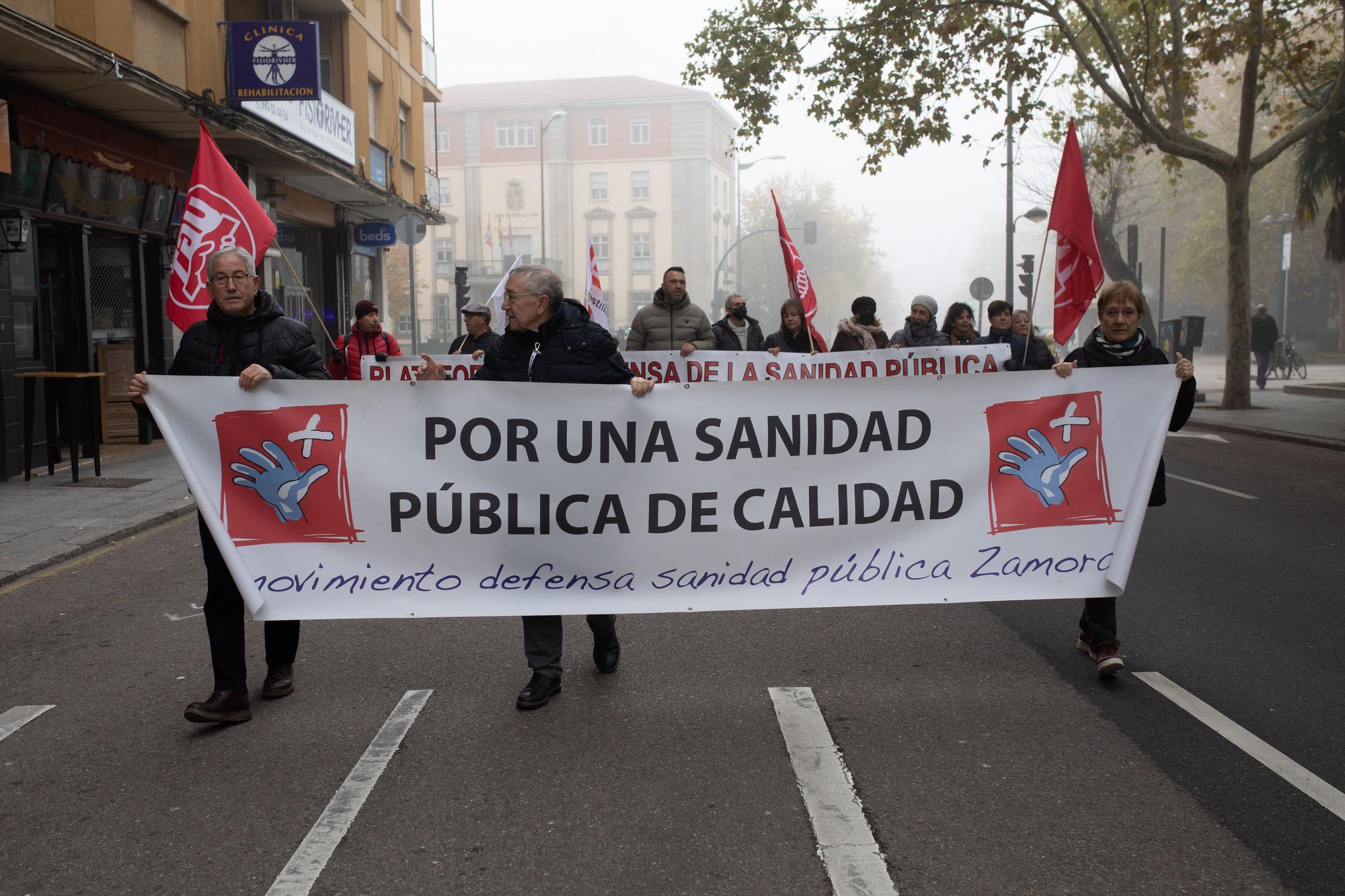 Manifestación de sindicatos en Zamora