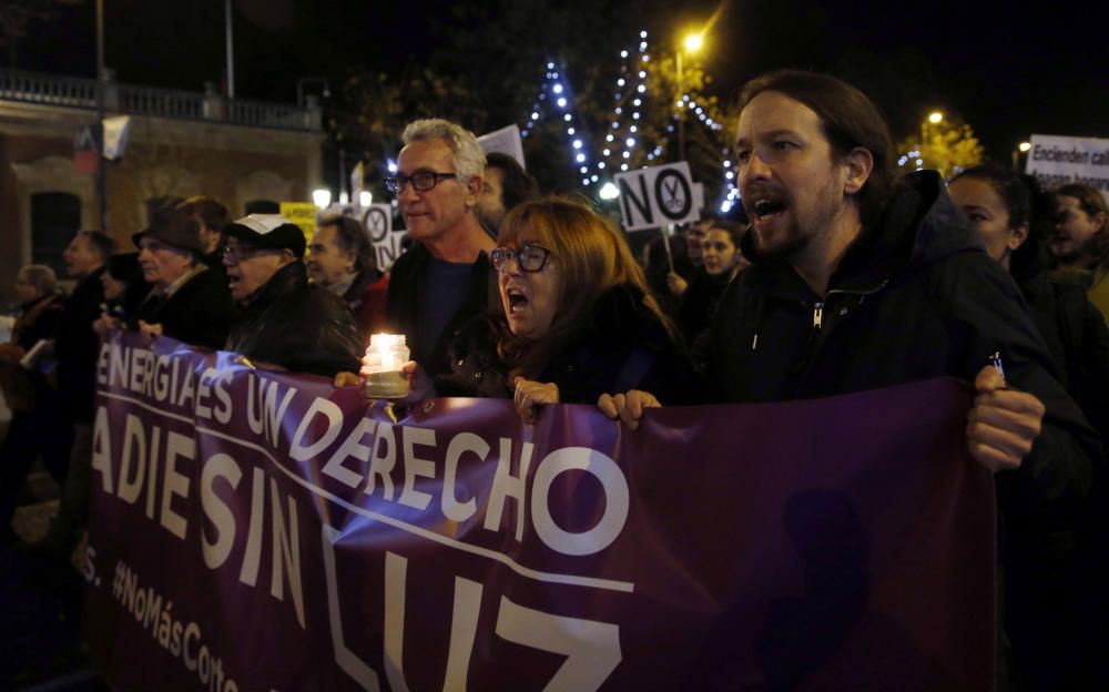 Manifestación contra la pobreza energética en Madr