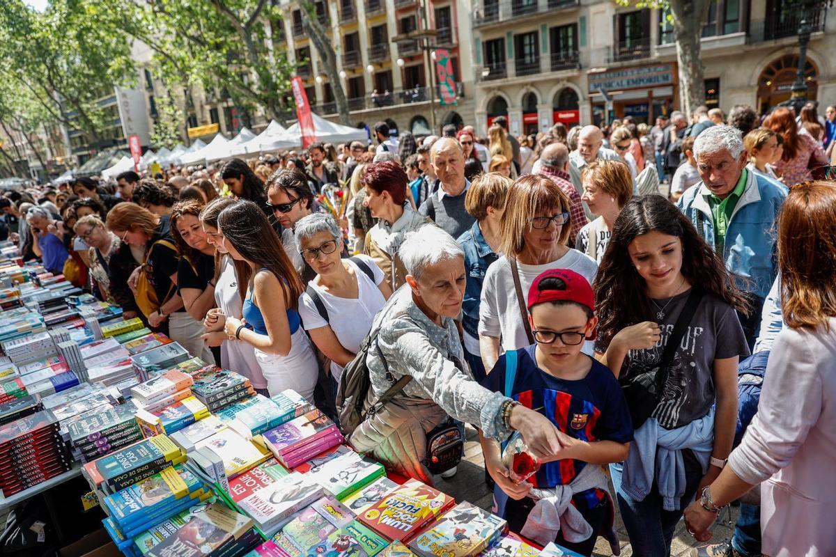 Sant Jordi de récord en Barcelona