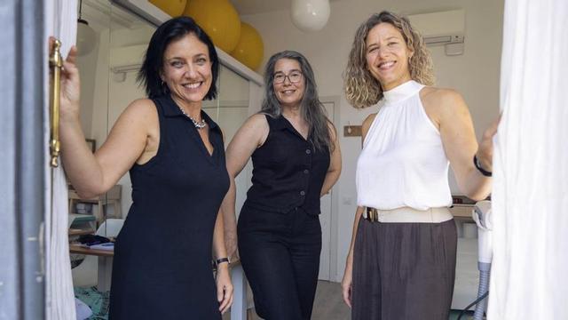 D’esquerra a dreta, Inés Ramírez, Laia Blanco i Stéphanie Kauffmann, de RAP Barcelona. | ZOWY VOETEN