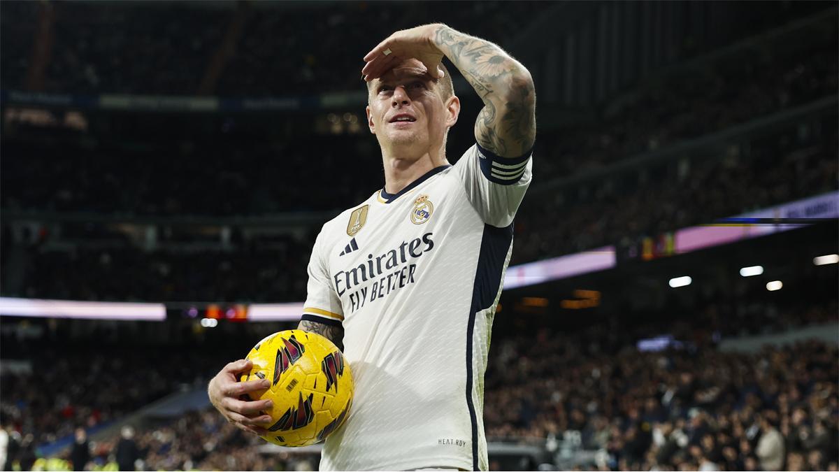 Kroos, en el partido entre el Real Madrid y el Granada