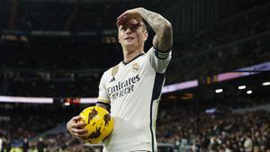 Kroos, en el partido entre el Real Madrid y el Granada