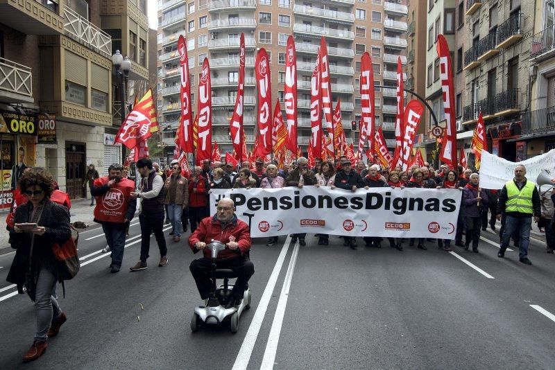 Protesta de jubilados en Zaragoza