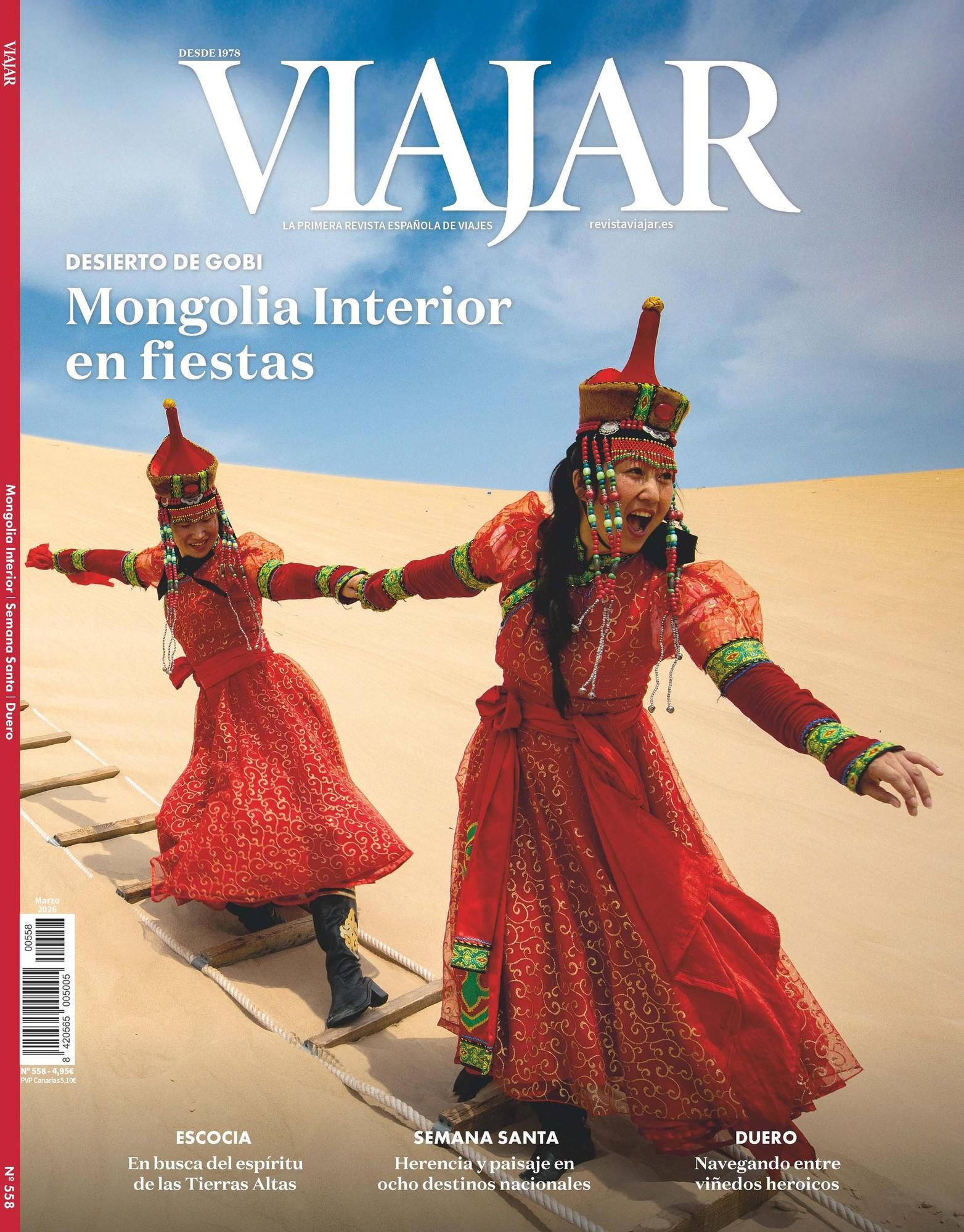 Portada Viajar número de marzo de 2026.