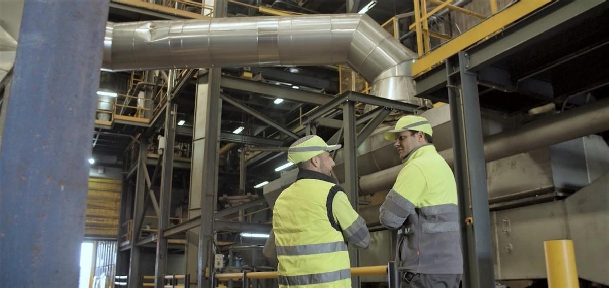 Trabajadores de la planta de Sueca.