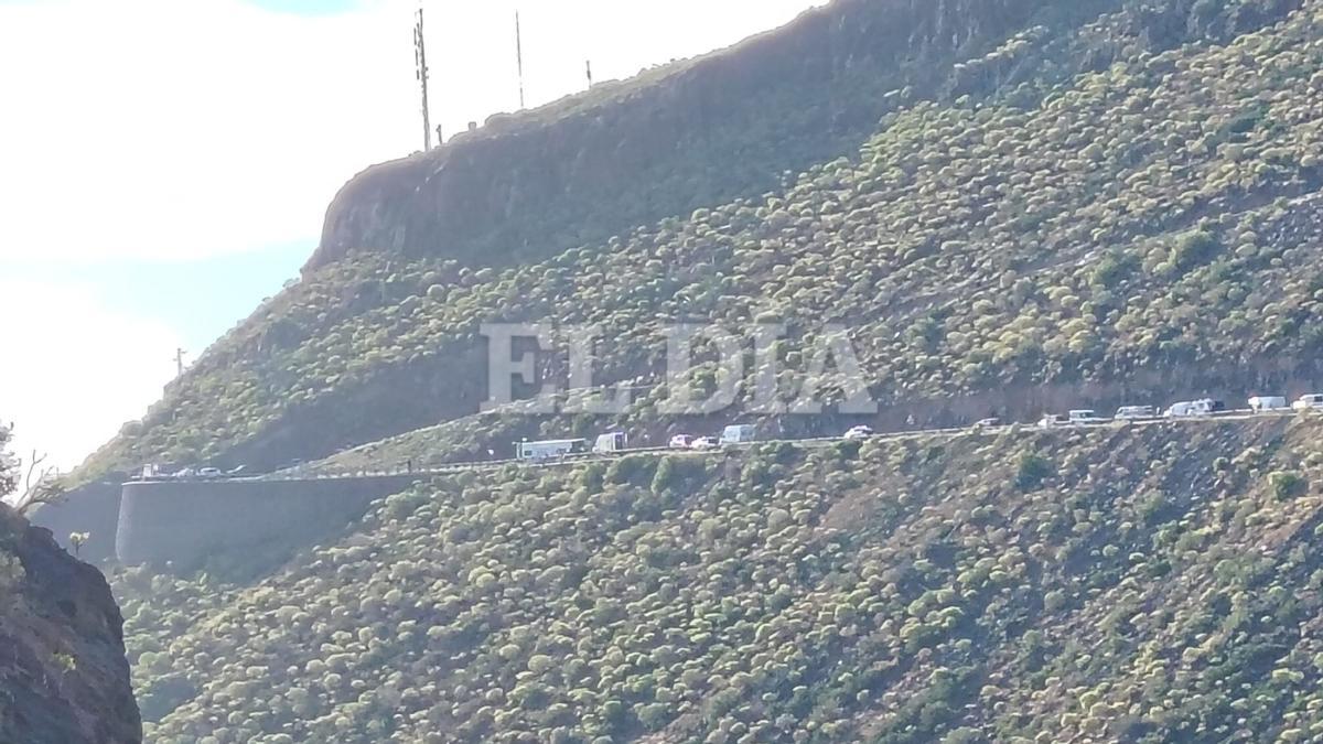 Colapso de la carretera general de La Gomera