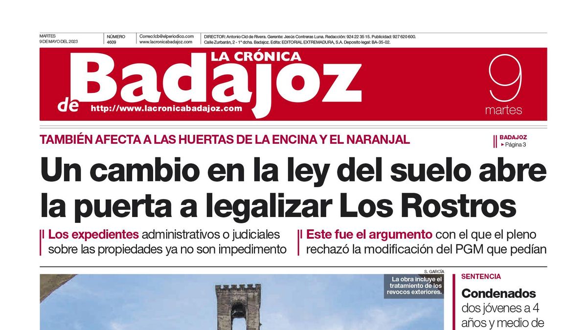 Consulta la portada correspondiente al día 9 de mayo de 2023
