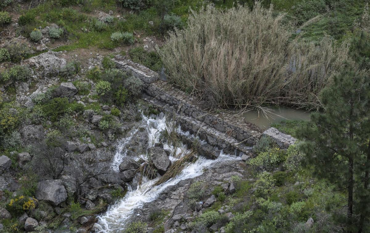 Recorrido presas de Gran Canaria temporal Therese. Acusa, caideros y presa de Acusa Recorrido presas de Gran Canaria temporal Therese. Acusa, caideros y presa de Acusa