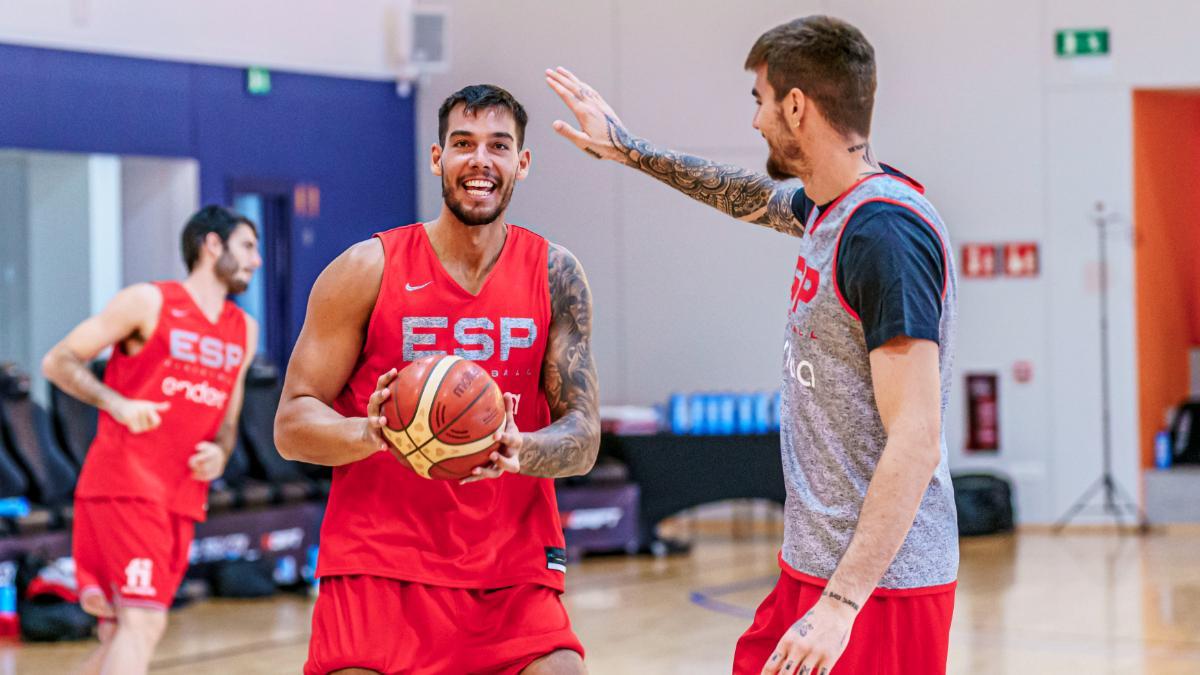 Willy y Juancho, con la selección española