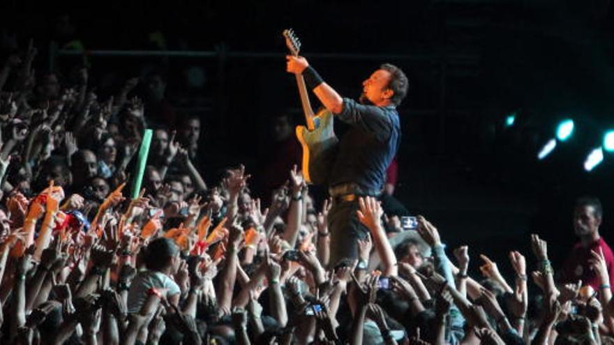 Bruce Springsteen durante su concierto en Gijón